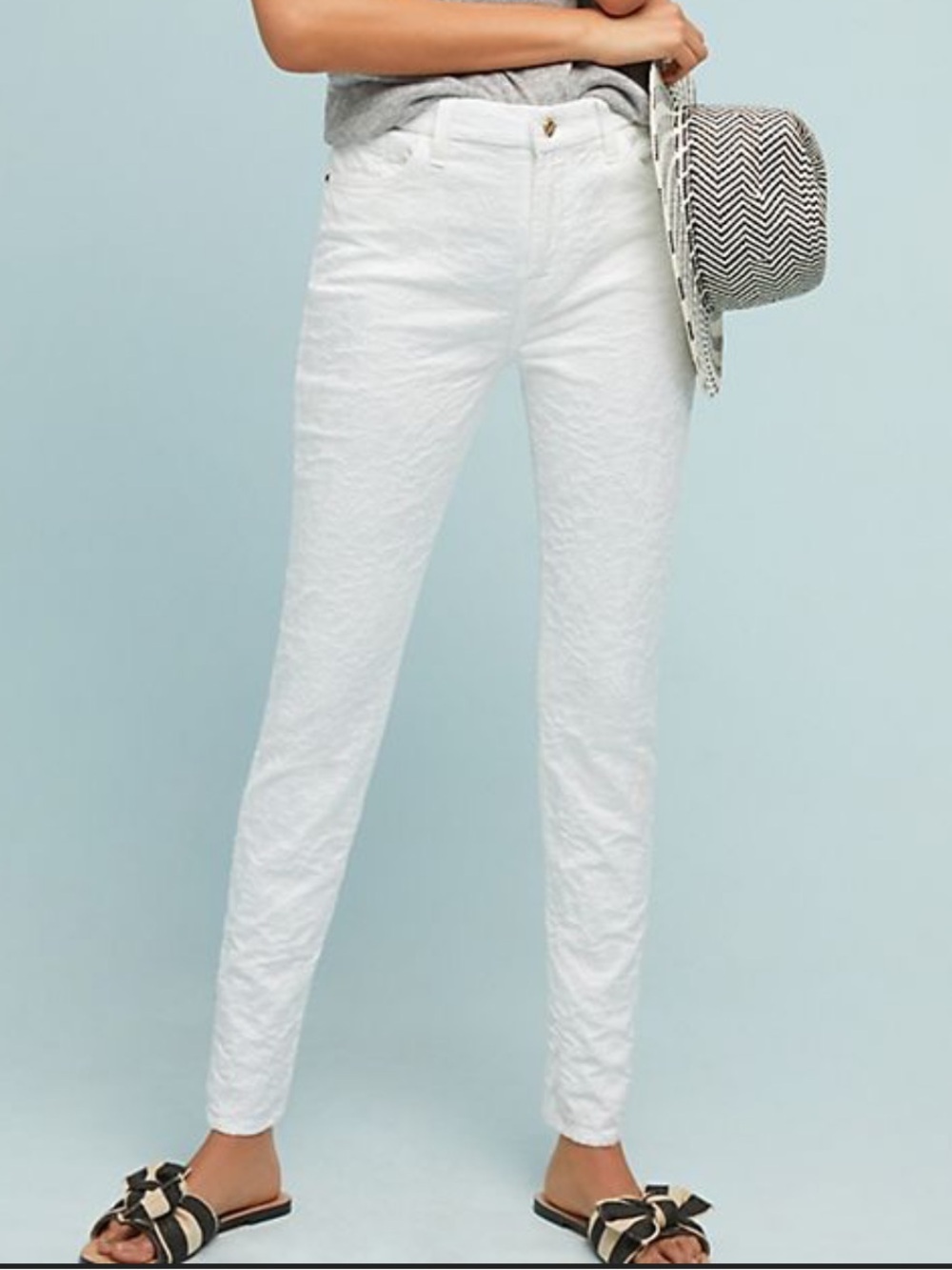 7 FOR ALL MANKIND Skinny Pants Jacquard Pattern